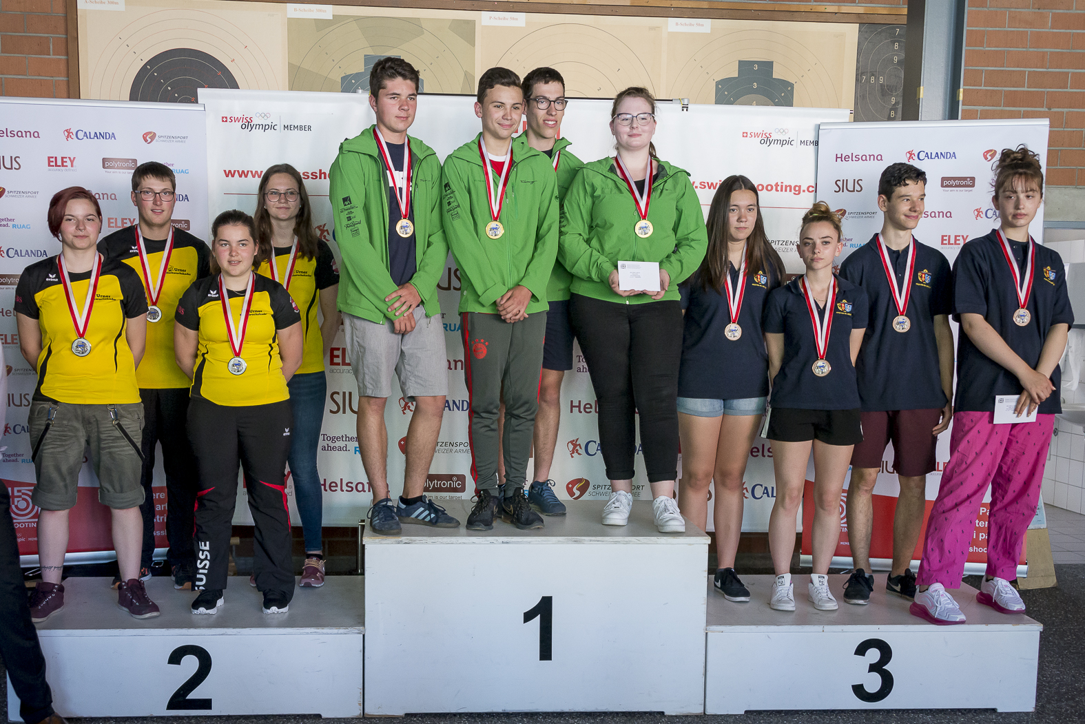 Podium des juniors en 2019